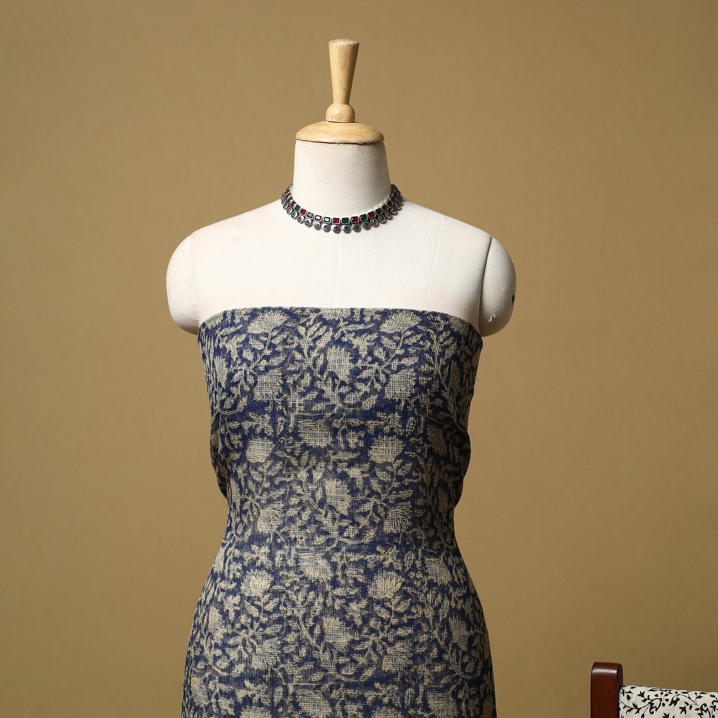 3pc kota doria cotton bagru unstitched dress material 31