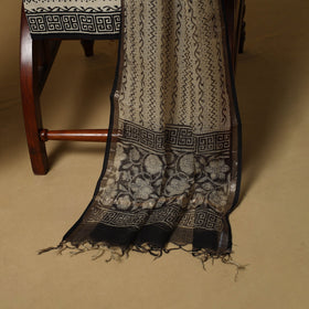 3pc kota doria cotton bagru unstitched dress material 34