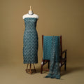 3pc kota doria cotton bagru unstitched dress material 57