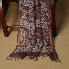 3pc kota doria cotton bagru unstitched dress material 60