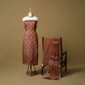 3pc kota doria cotton bagru unstitched dress material 65