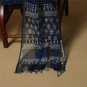 3pc kota doria cotton indigo bagru unstitched dress