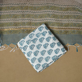 3pc kota doria cotton sanganeri unstitched dress material