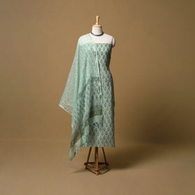 3pc kota doria cotton sanganeri unstitched dress material