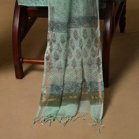 3pc kota doria cotton sanganeri unstitched dress material