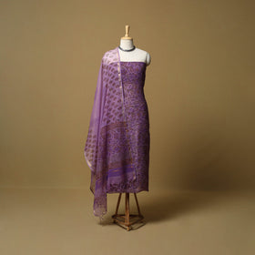 3pc kota doria cotton sanganeri unstitched dress material