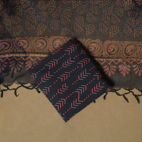 3pc kota doria cotton sanganeri unstitched dress material