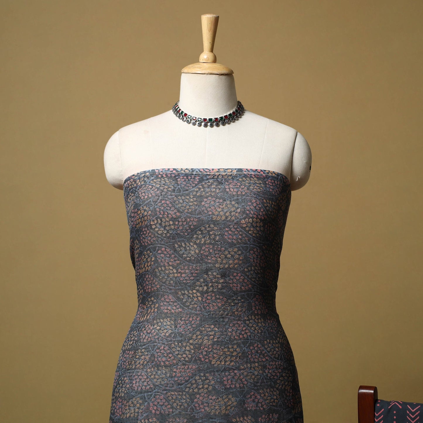 3pc kota doria cotton sanganeri unstitched dress material