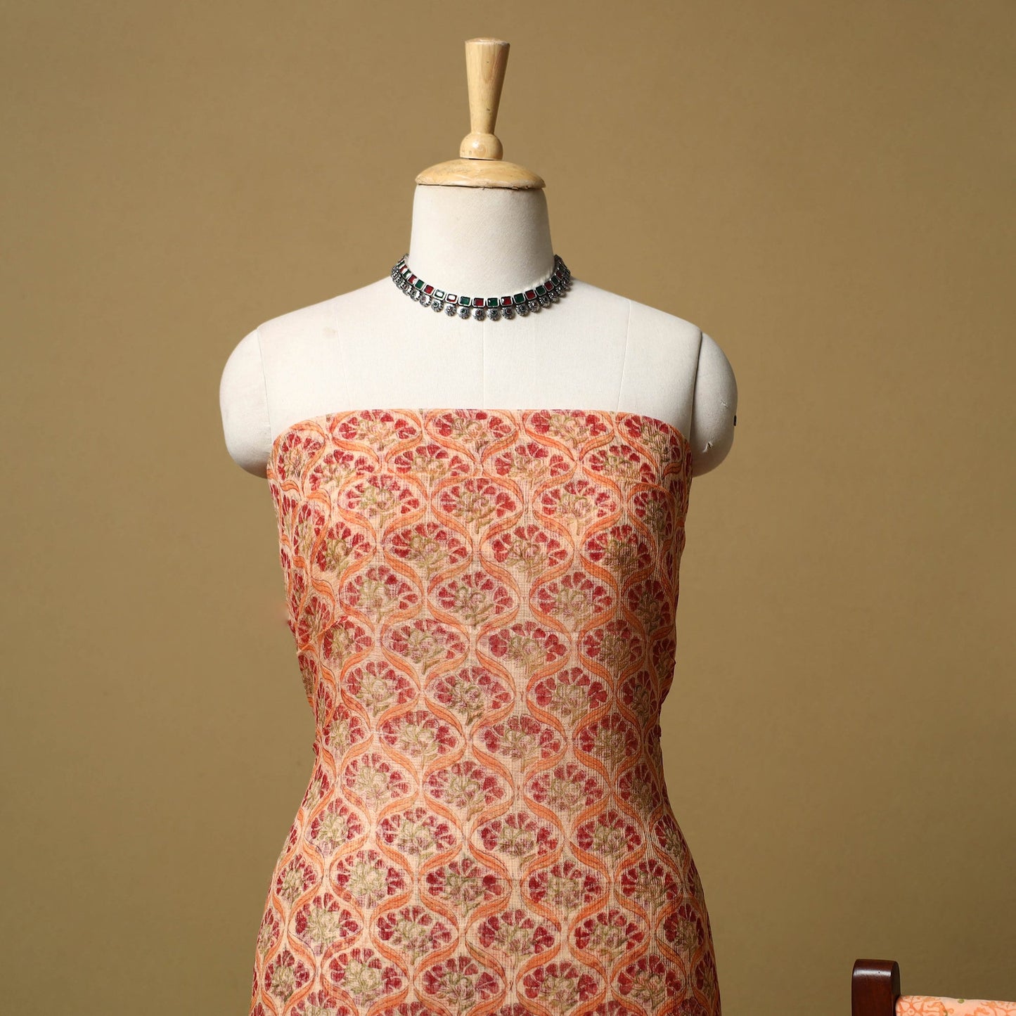 3pc kota doria cotton sanganeri unstitched dress material