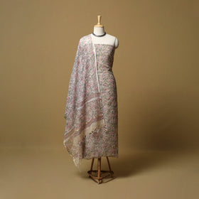 3pc kota doria cotton sanganeri unstitched dress material