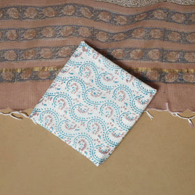 3pc kota doria cotton sanganeri unstitched dress material