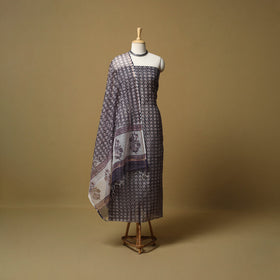 3pc kota doria cotton sanganeri unstitched dress material