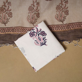 3pc kota doria cotton sanganeri unstitched dress material