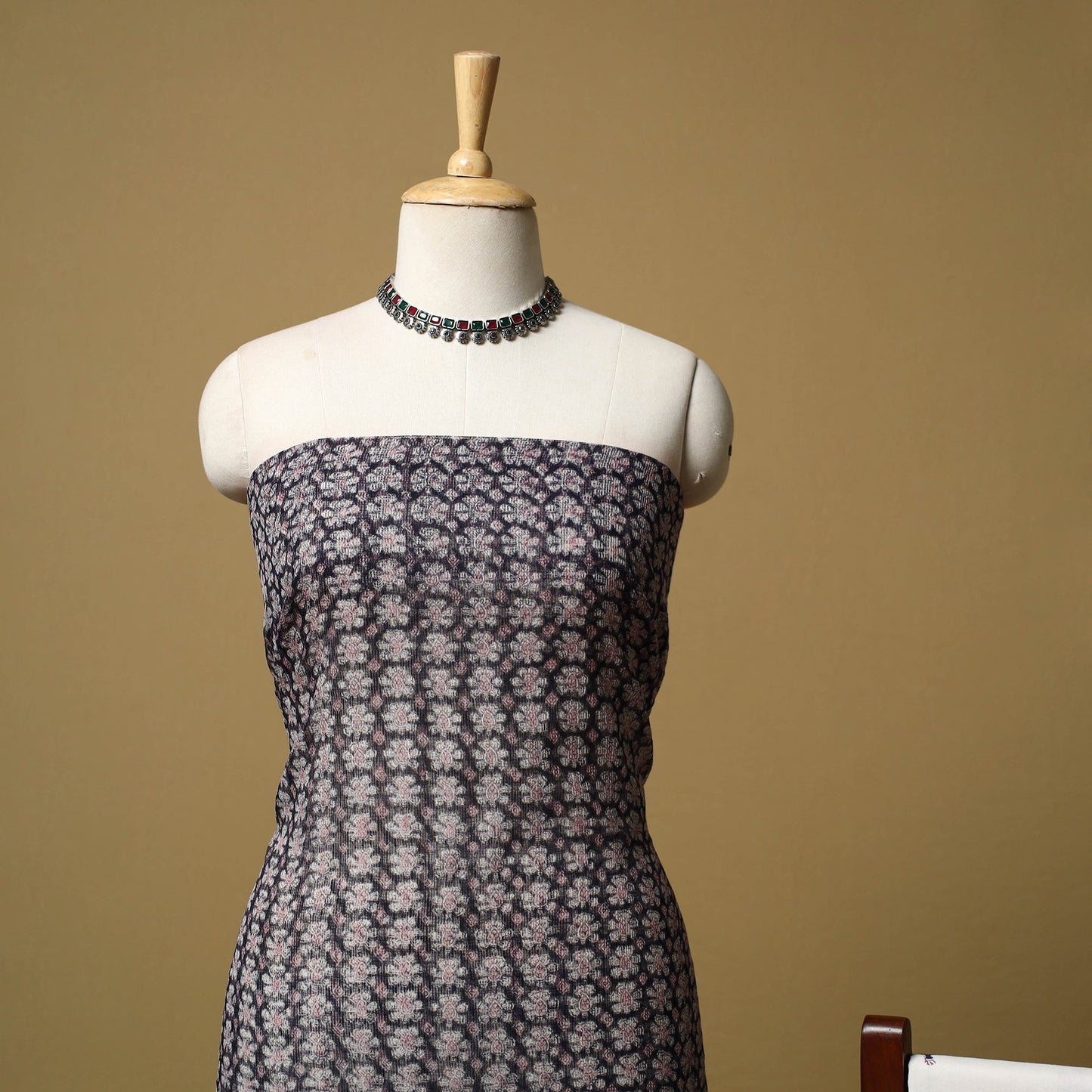 3pc kota doria cotton sanganeri unstitched dress material