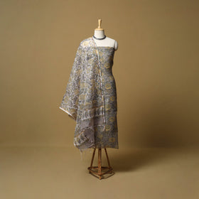 3pc kota doria cotton sanganeri unstitched dress material