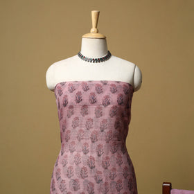 3pc kota doria cotton sanganeri unstitched dress material