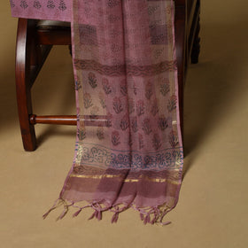 3pc kota doria cotton sanganeri unstitched dress material