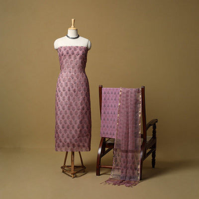 3pc kota doria cotton sanganeri unstitched dress material