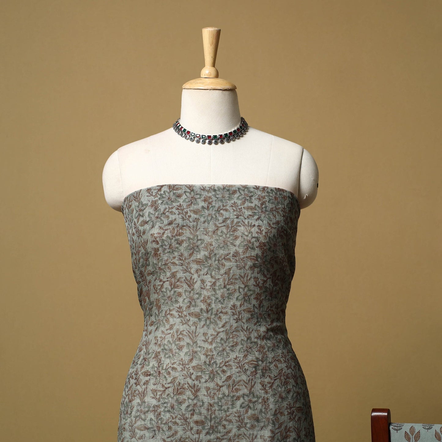 3pc kota doria cotton sanganeri unstitched dress material