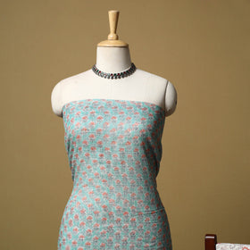 3pc kota doria cotton sanganeri unstitched dress material