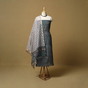 3pc kota doria cotton sanganeri unstitched dress material