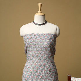 3pc kota doria cotton sanganeri unstitched dress material