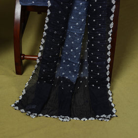 3pc kutch tie-dye satin cotton unstitched bandhani dress