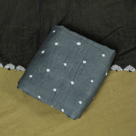 3pc kutch tie-dye satin cotton unstitched bandhani dress