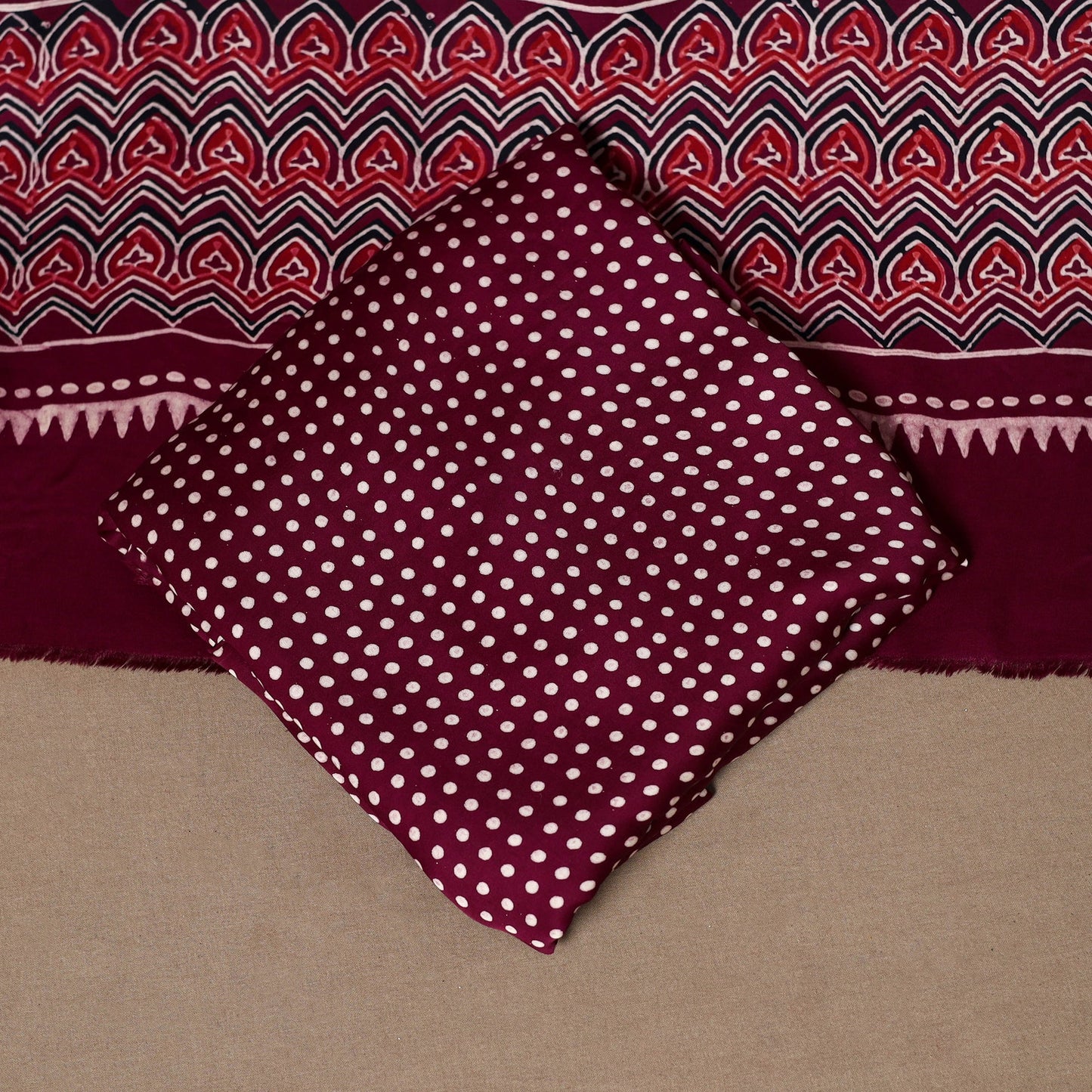 3pc natural dyed unstitched modal silk dress material 27