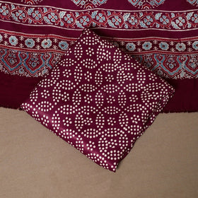 3pc natural dyed unstitched modal silk dress material 28