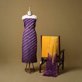 3pc tie-dye kota doria cotton shibori unstitched dress