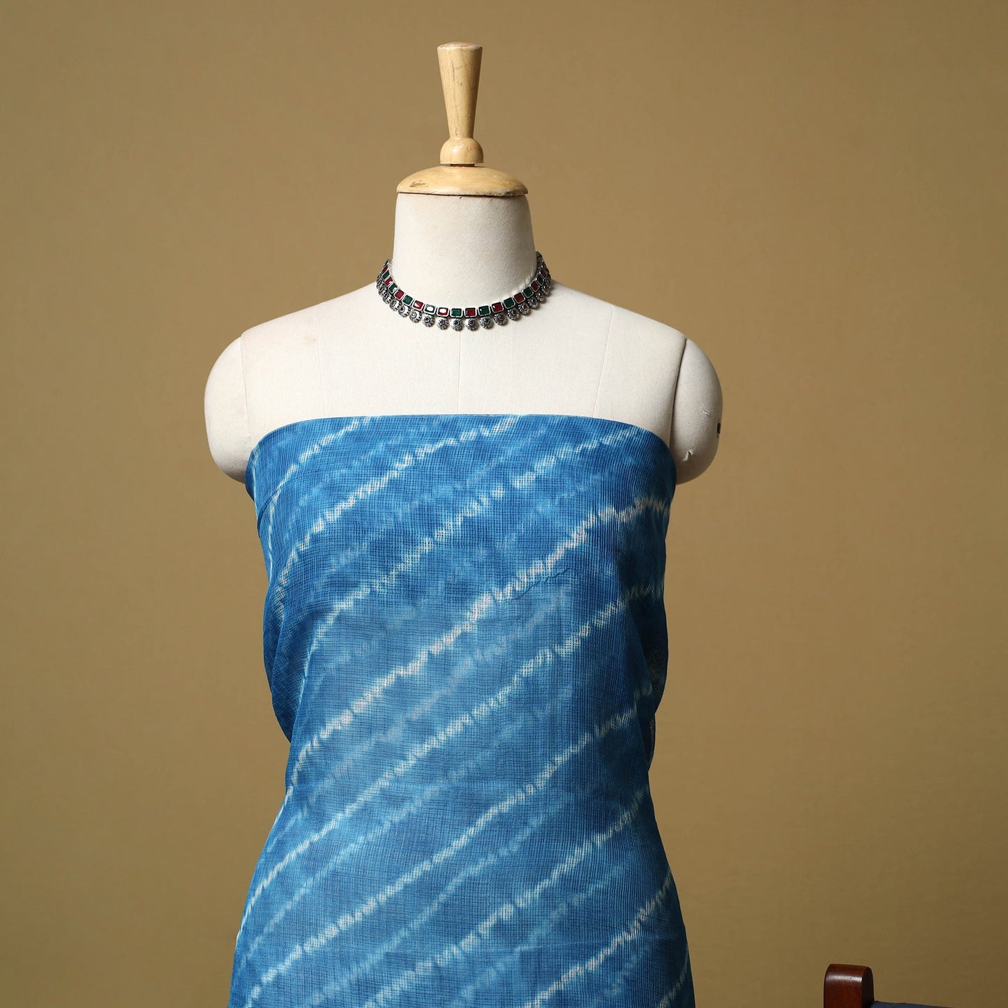 3pc tie-dye kota doria cotton shibori unstitched dress