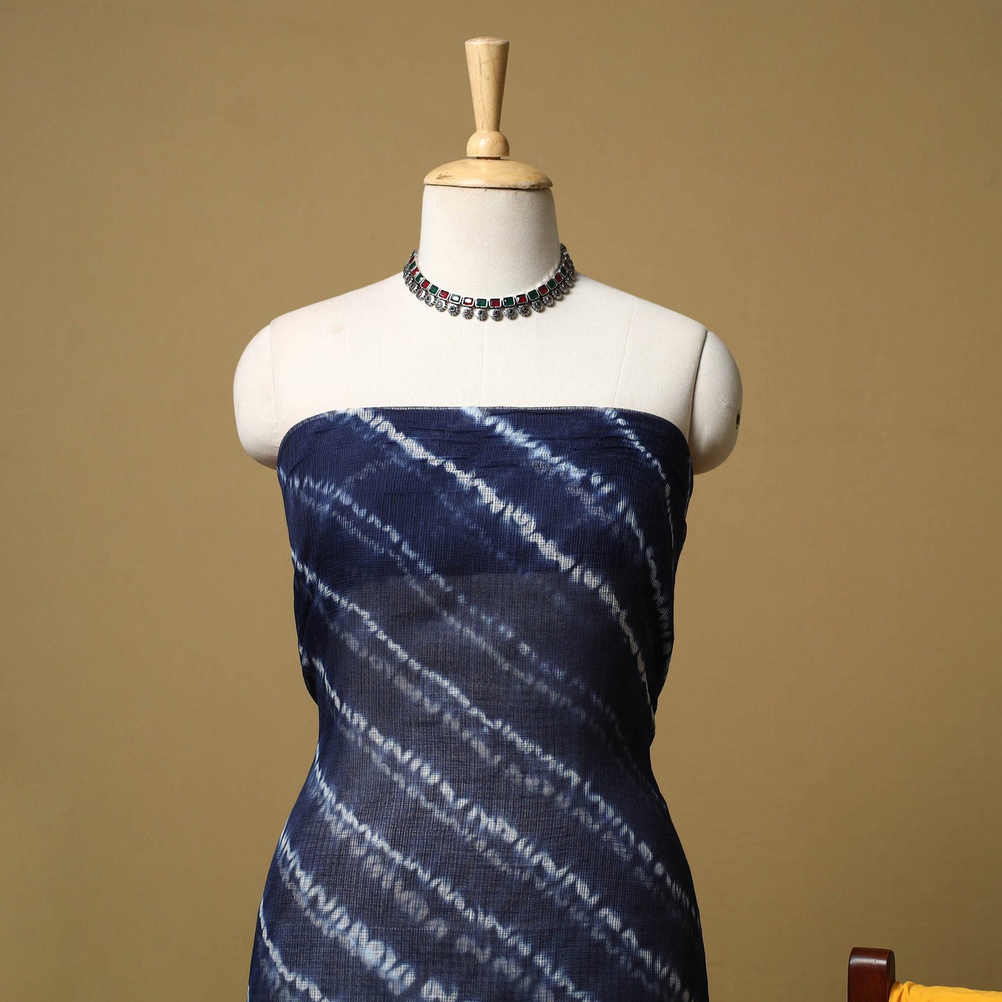 3pc tie-dye kota doria cotton shibori unstitched dress