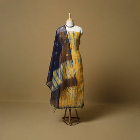 3pc tie-dye kota doria cotton shibori unstitched dress