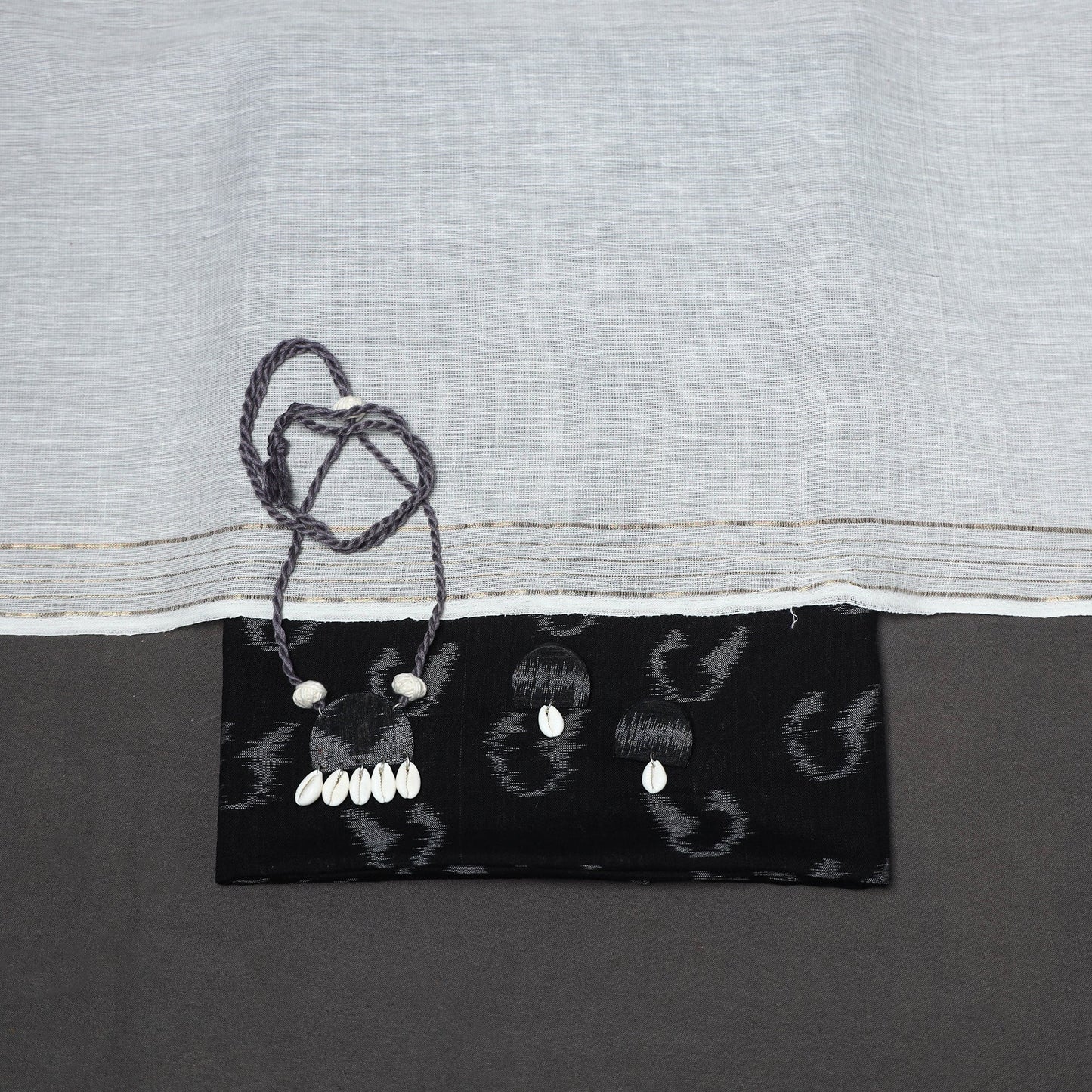 3pc unstitched maniabandha ikat dress material