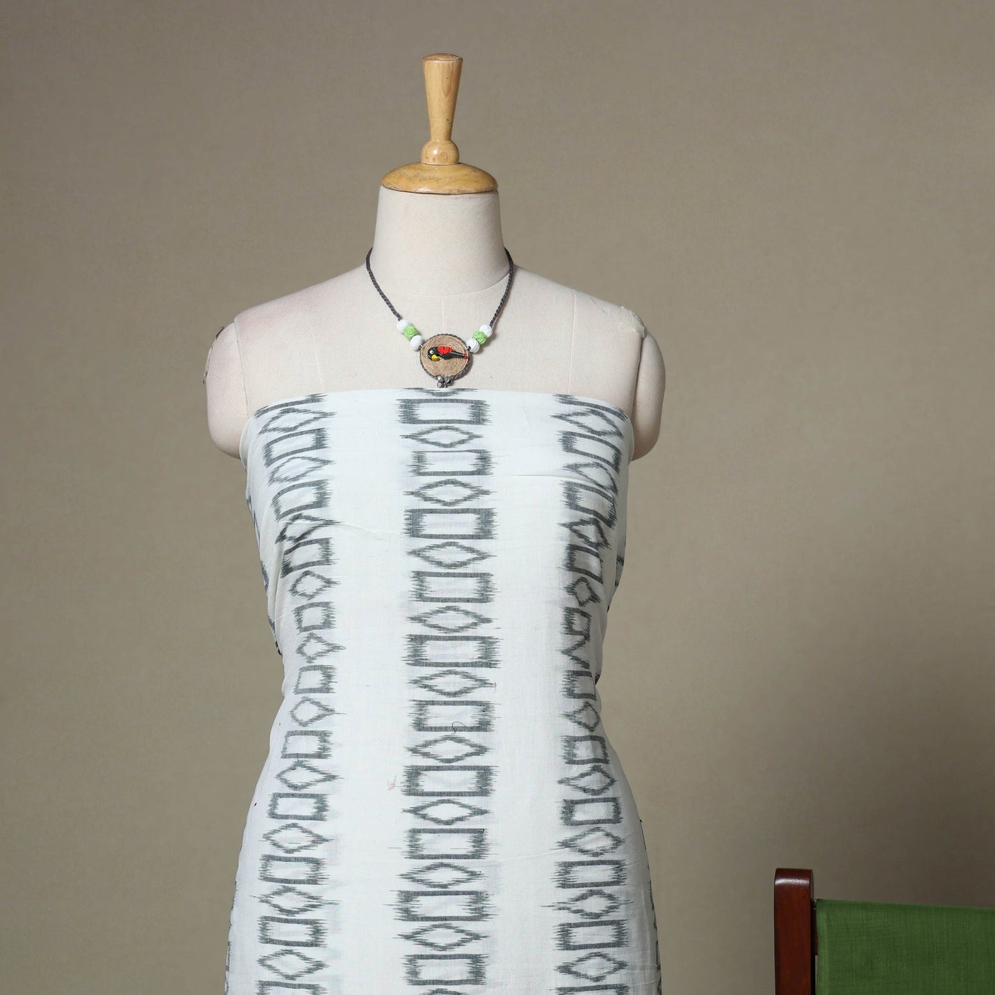 3pc unstitched maniabandha ikat dress material