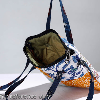 Multicolor - Handmade Quilted Cotton Patchwork Sling Bag 29