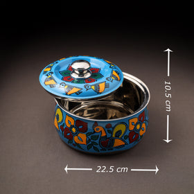 Bengal Patua Handpainted Stainless Steel Casserole 18