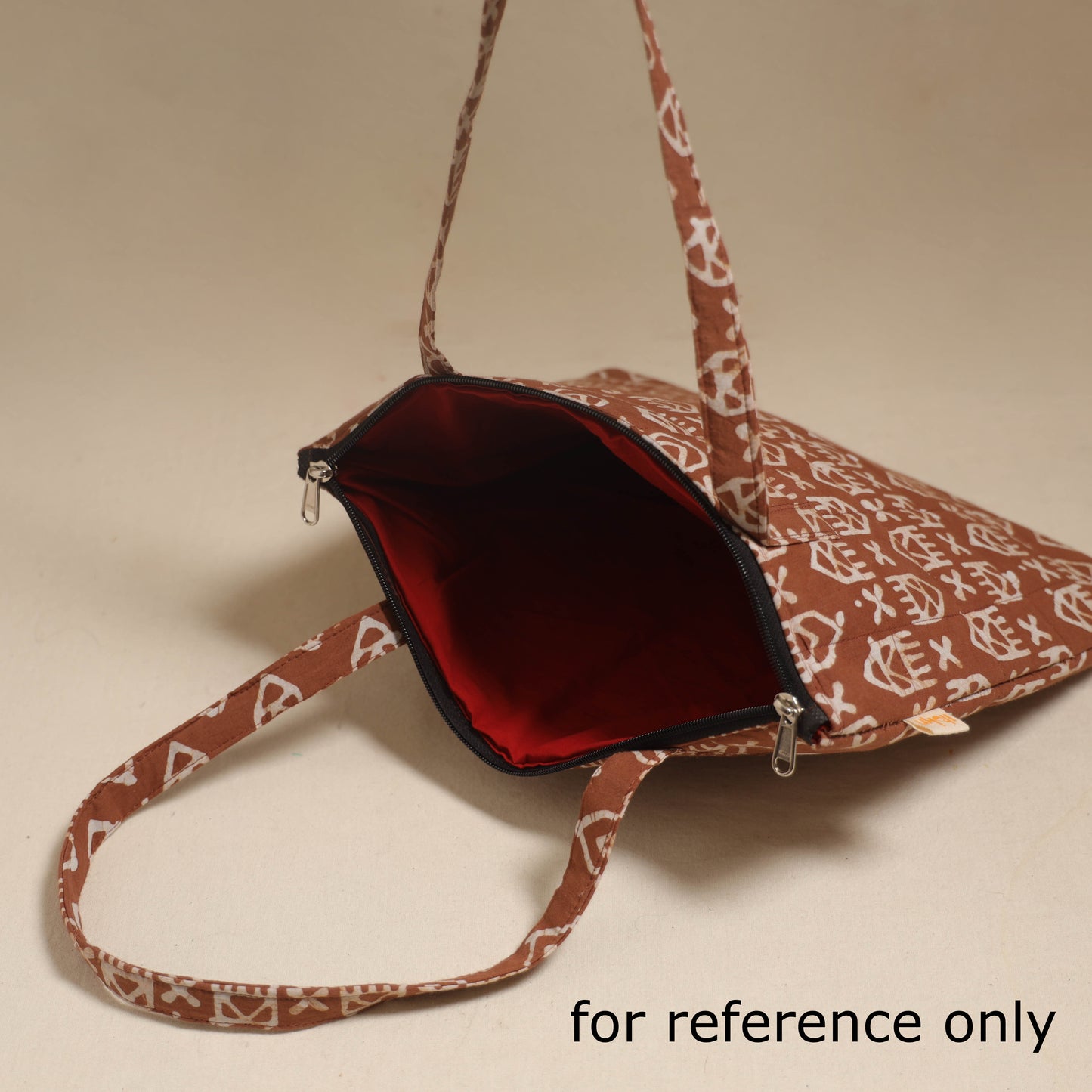 Orange - Quilted Fabric Handcrafted Handbag 22
