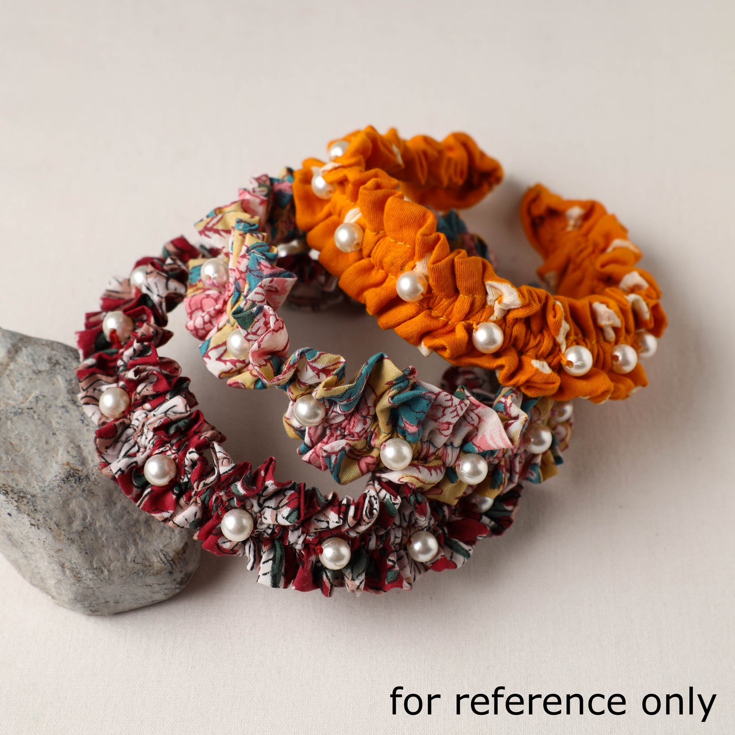 Handmade Fabart & Beadwork Hair Band 02