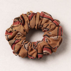   Kalamkari Block Printed Cotton Elastic Rubber Band/Scrunchie 