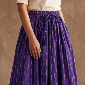 Pochampally Ikat 24 Kali Cotton Long Skirt 04