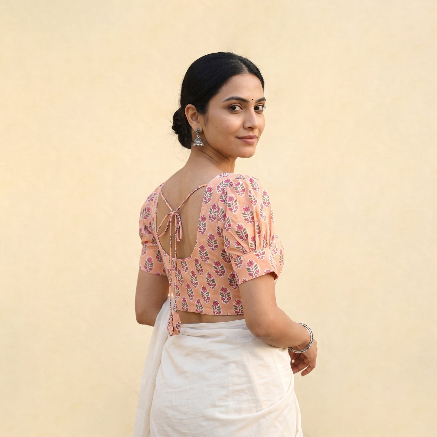 Sanganeri Hand Block Print Cotton Readymade Blouse 06