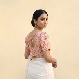 Sanganeri Hand Block Print Cotton Readymade Blouse 06