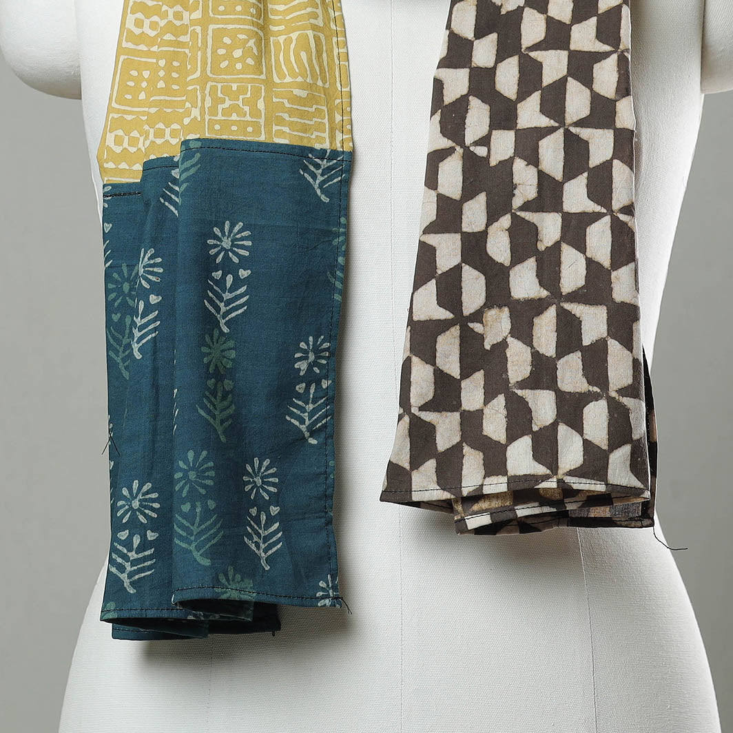 Buy Patchwork Cotton Block Printed Stole 01 Online at iTokri.com