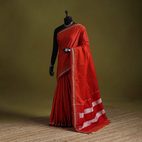 Silk cotton khun saree with ilkal pallu chikki paras border