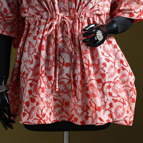 Hand batik cotton short kaftan 15 - handcrafted