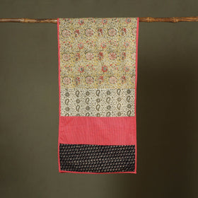 Multicolor - cotton patchwork kalamkari stole 07