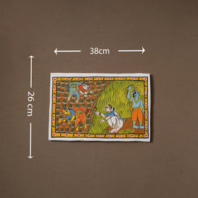 Handpainted Cheriyal Scroll Painting by Dhanalakota Sai Kiran (10 x 15 in) 02