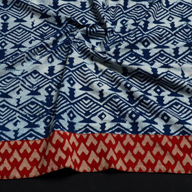 Blue - cotton pipad blouse piece 133 - handcrafted